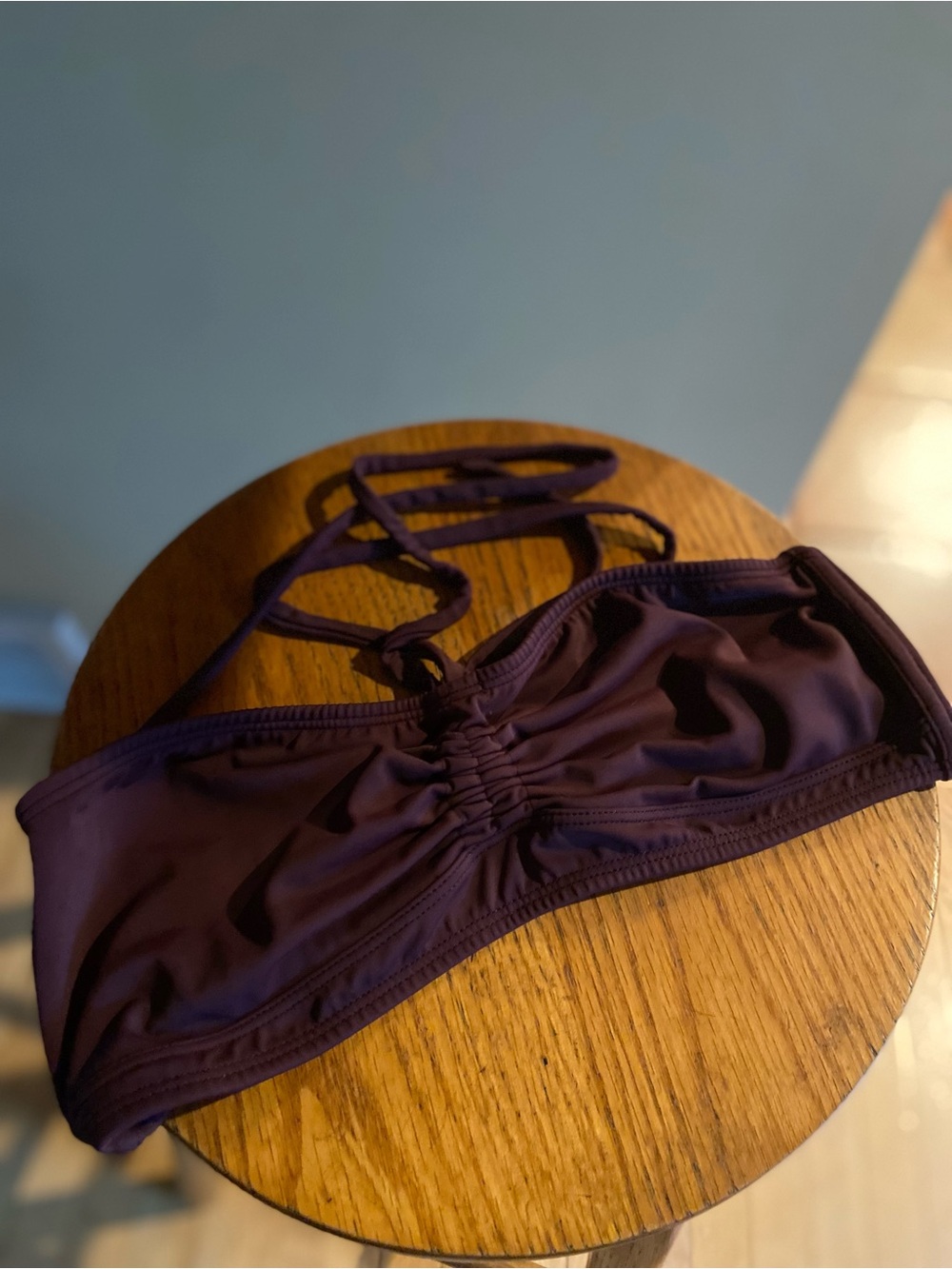 Malia Mills x Martin + Osa Burgundy Bandeau Bikini Top & Matching Bottom Size 36